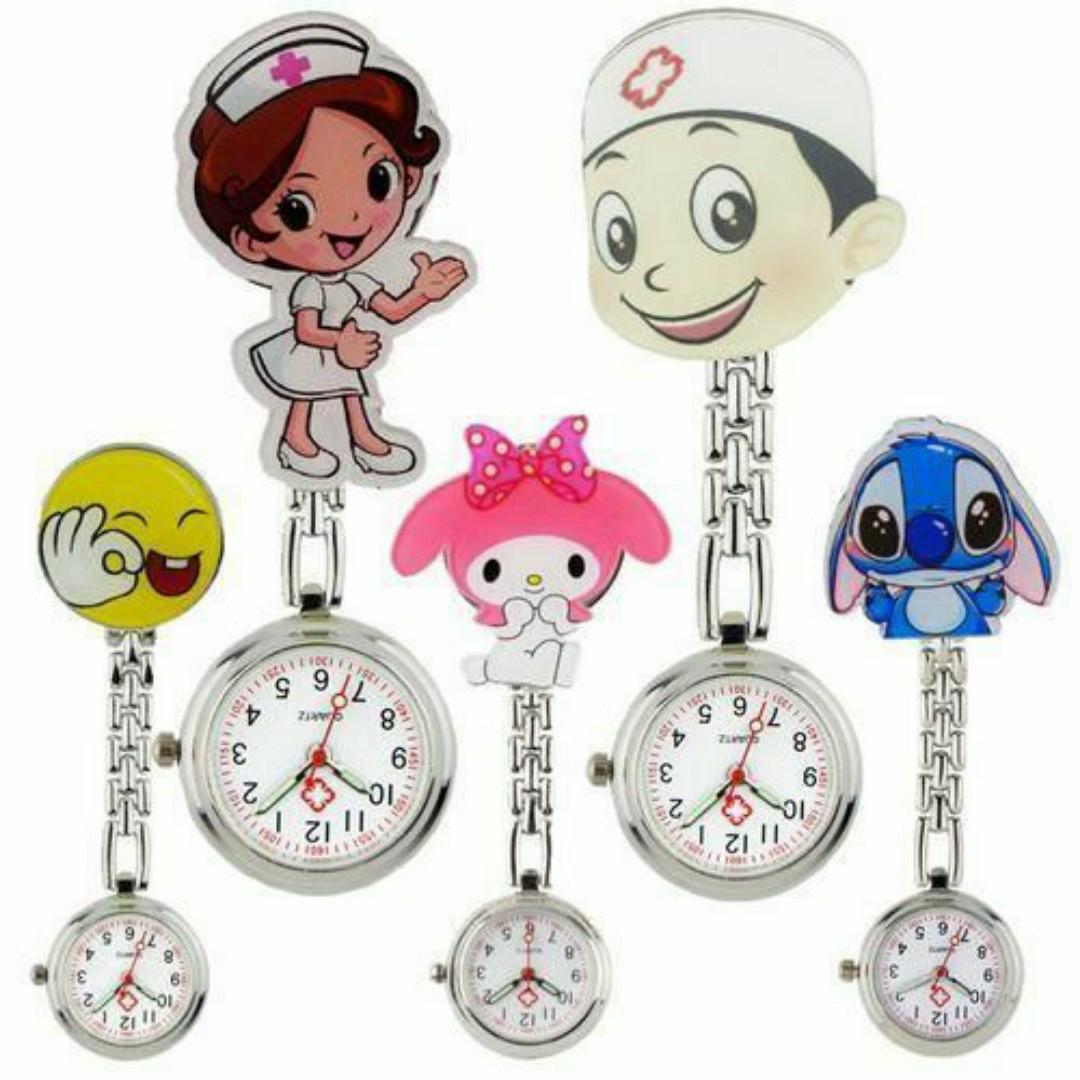 Medical Fob Pocket Watch for Nurses, Doctors & Medical Students – Clip-On Quartz Timepiece with Clear Dial & Chain – Ideal for Hospital Use