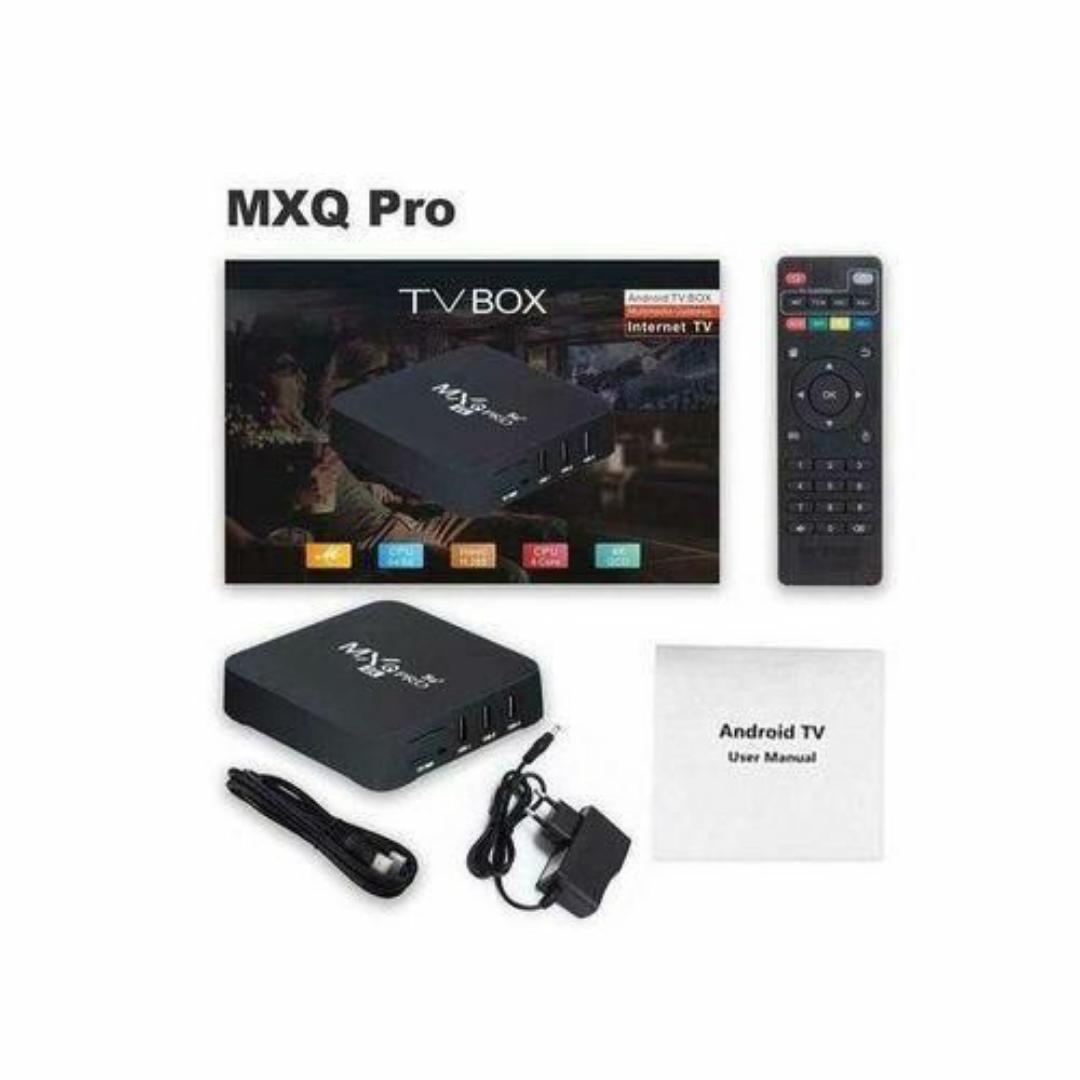 Transform your TV into a smart entertainment hub with the MXQ Pro 4K Android TV Box MXQ Pro 4K 5G Android TV Smart Box - 1GB RAM + 8GB ROM - Ultra HD Streaming with Remote Control