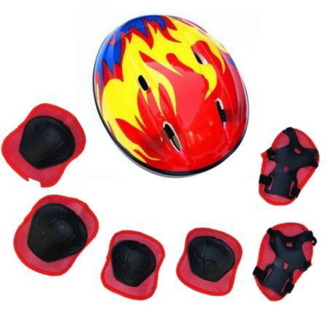 Safety gear for kids Helmet and knee caps/skating