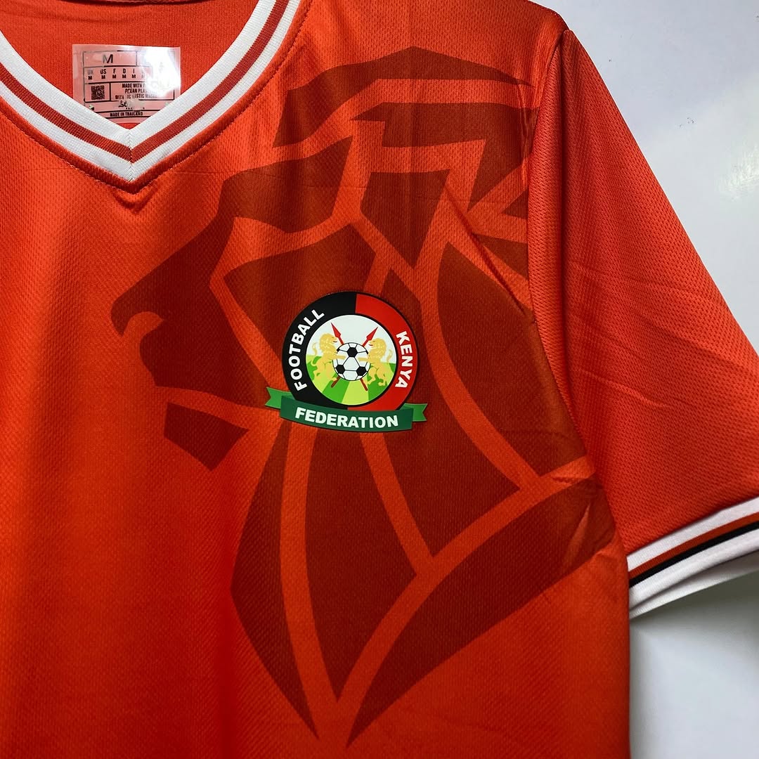 Kenya Harambee stars Official home Red Jersey authentic high quality kit