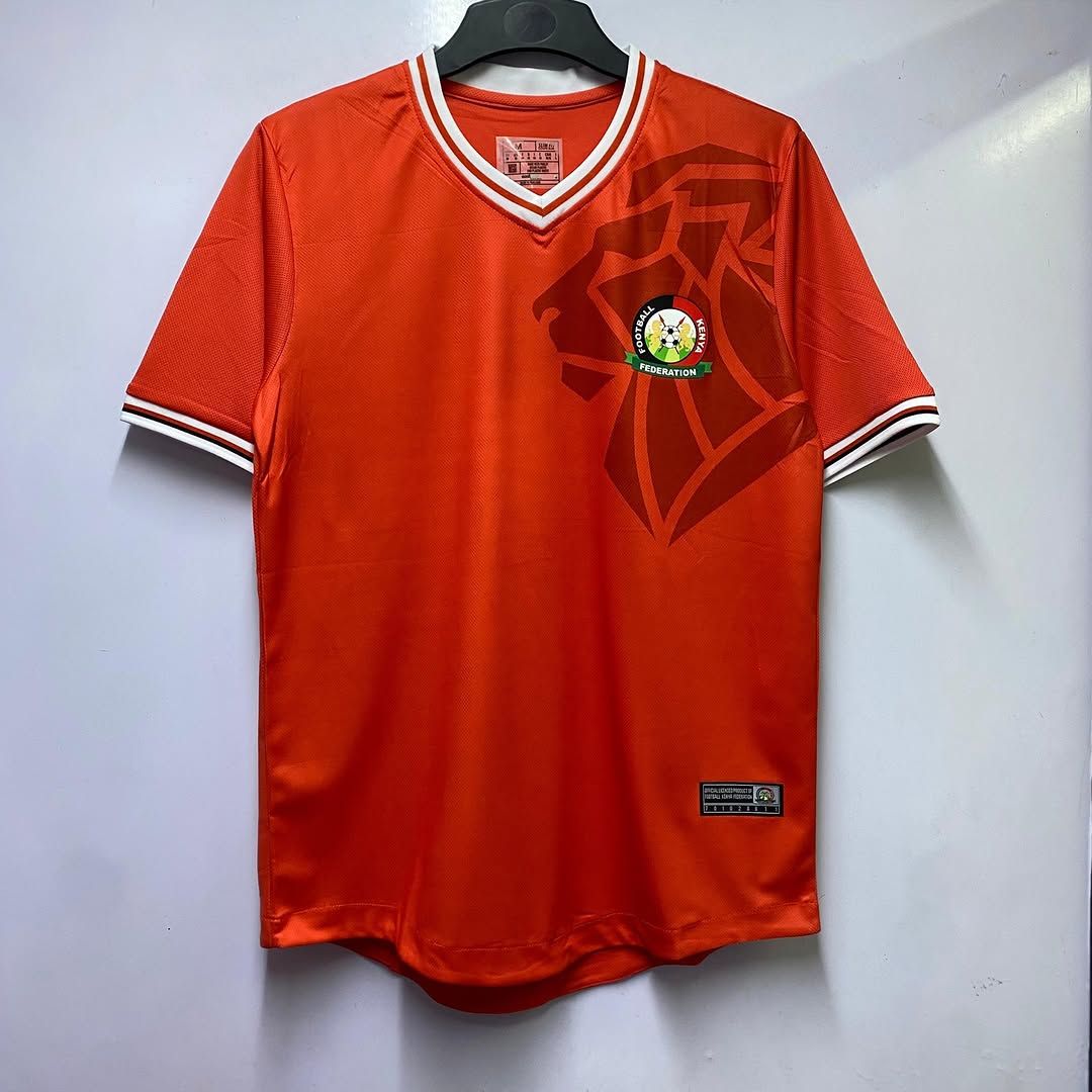 Kenya Harambee stars Official home Red Jersey authentic high quality kit