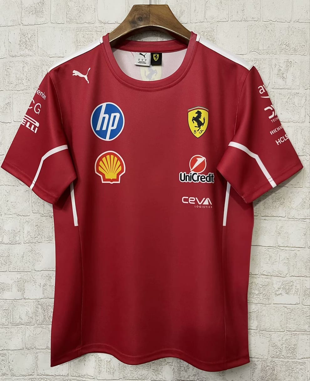 Ferrari 2025 Formula 1 Jersey Authentic product High Quality Material F1 ferrari