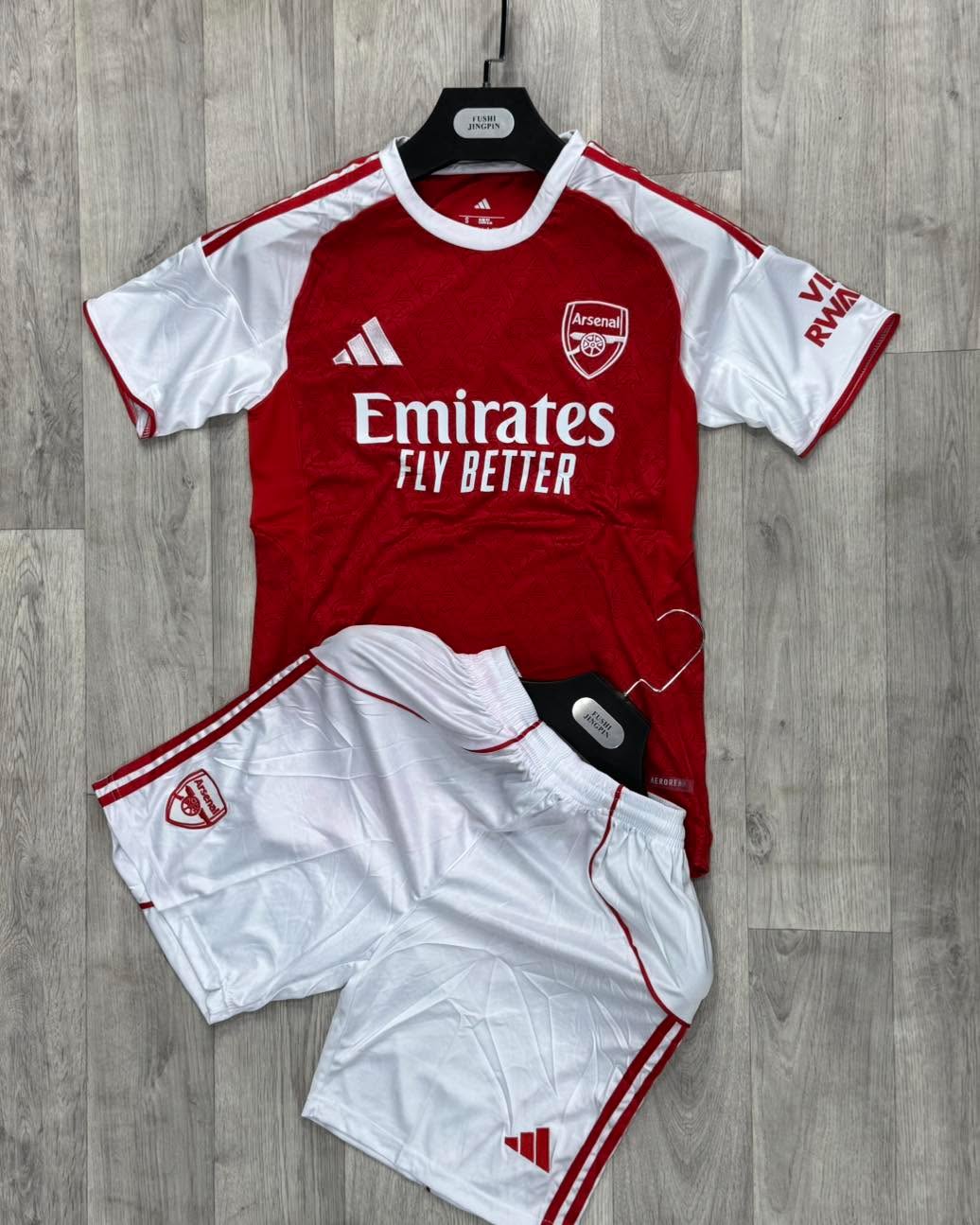Arsenal New season 25/26 Red Home kit for kids full set jersey plus shorts high quality material