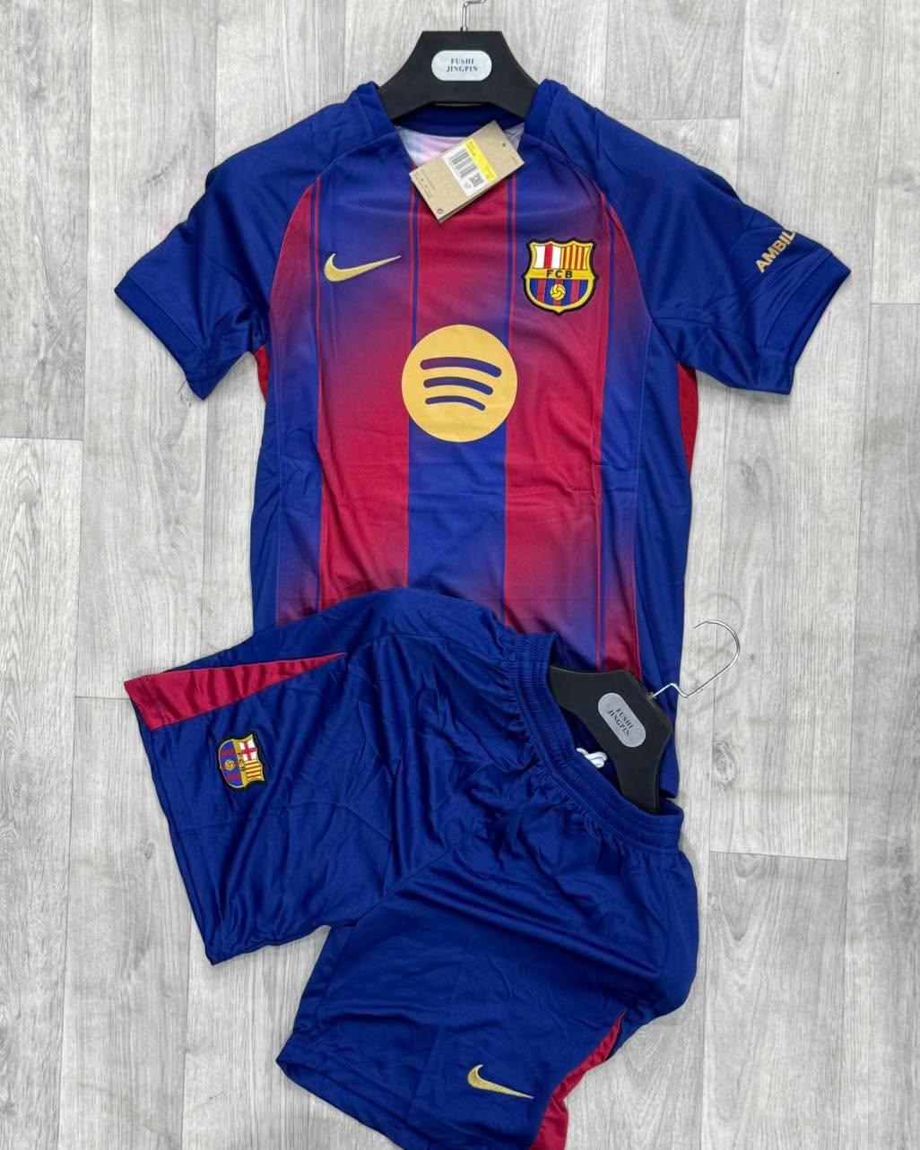 Barcelona New 25/26 Home kit full set Jersey plus shorts High quality product