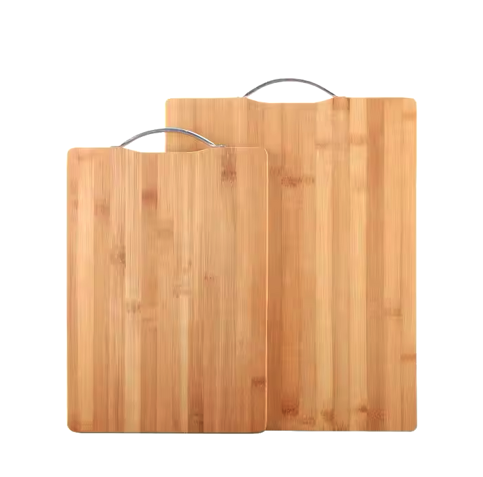 Heavy Duty Bamboo Cutting Board. 100% Natural Chopping Board and Butcher with Handle for Food Prep, Meat, and Vegetables