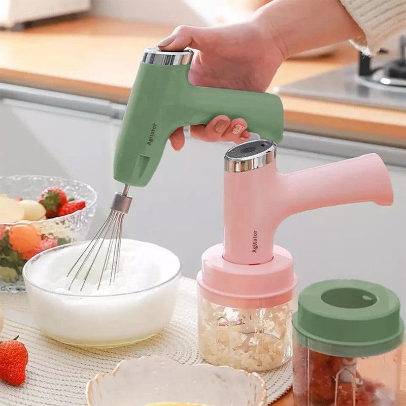 Multifunctional 2-in-1 Electric Mixer & Slicer – Chop, Slice, Shred, Mix with Ease | Powerful Motor | Compact Design | Ideal for Quick, Easy Meal Prep