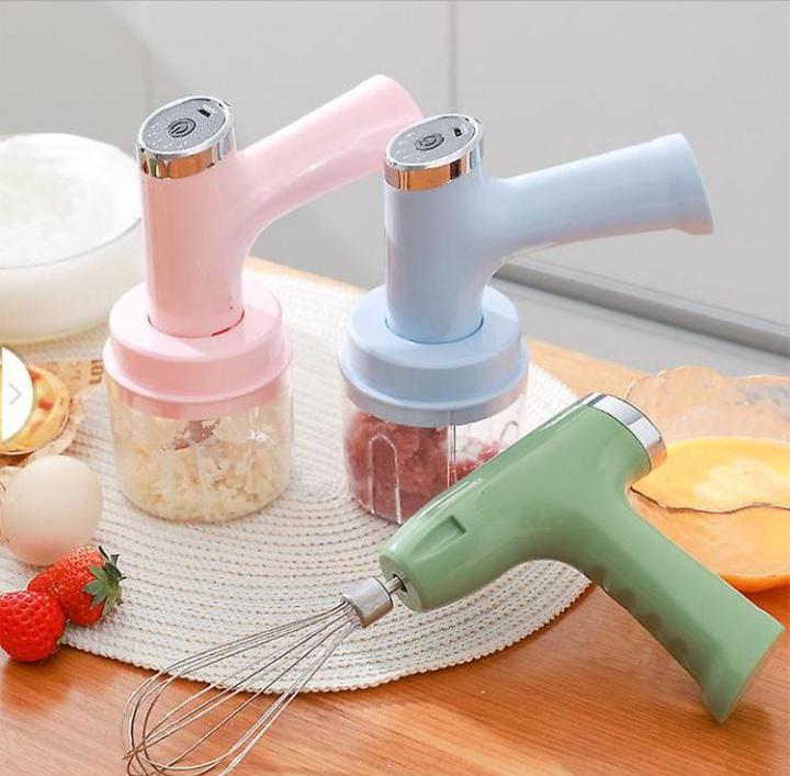 Multifunctional 2-in-1 Electric Mixer & Slicer – Chop, Slice, Shred, Mix with Ease | Powerful Motor | Compact Design | Ideal for Quick, Easy Meal Prep