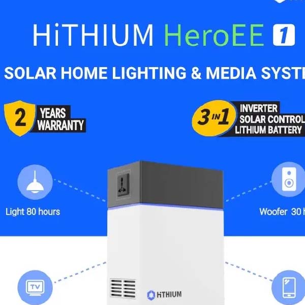Hithium HeroEE1 Portable Power Station – 1004Wh | 200W Output | 2-Year Warranty + 10Yrs Lifespan | 3-in-1 Hybrid AC/DC Inverter, Lithium Battery & Solar Controller | UPS/EPS Power Backup |