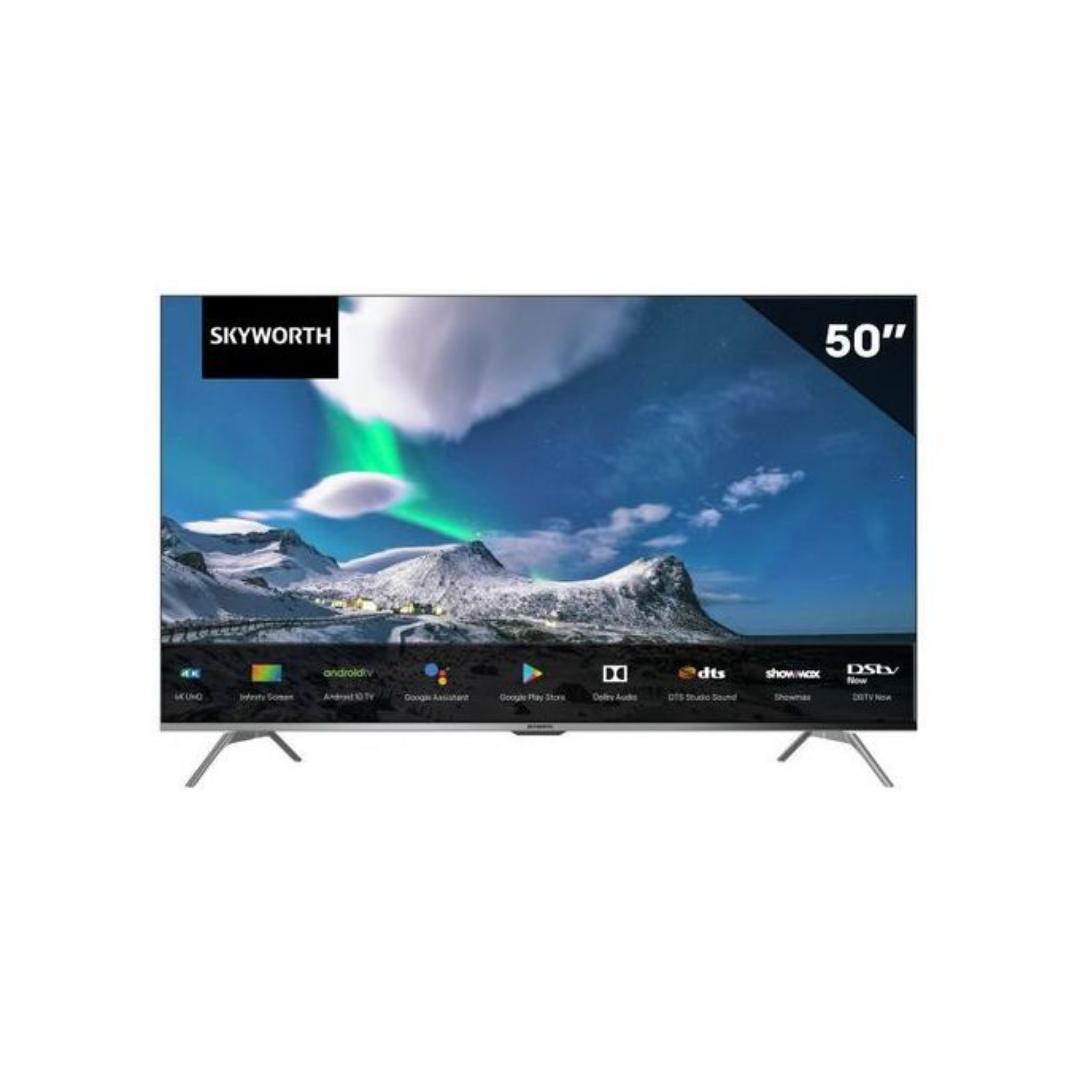 Skyworth 50G3A, 50&Prime; 4K UHD Frameless Smart Android TV &ndash; Black (1YR WRTY)