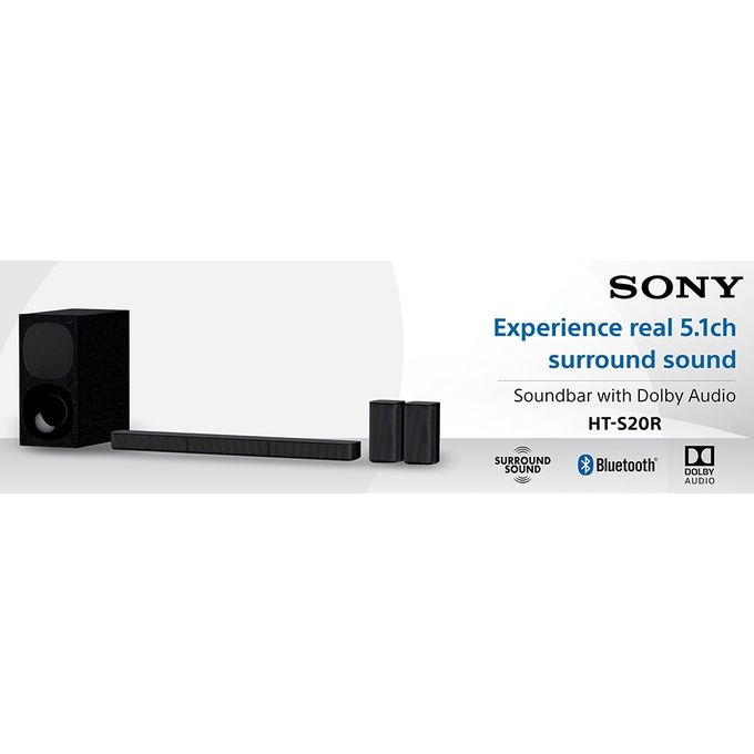 Sony HT-S20R 400W 5.1ch Home Cinema Soundbar System