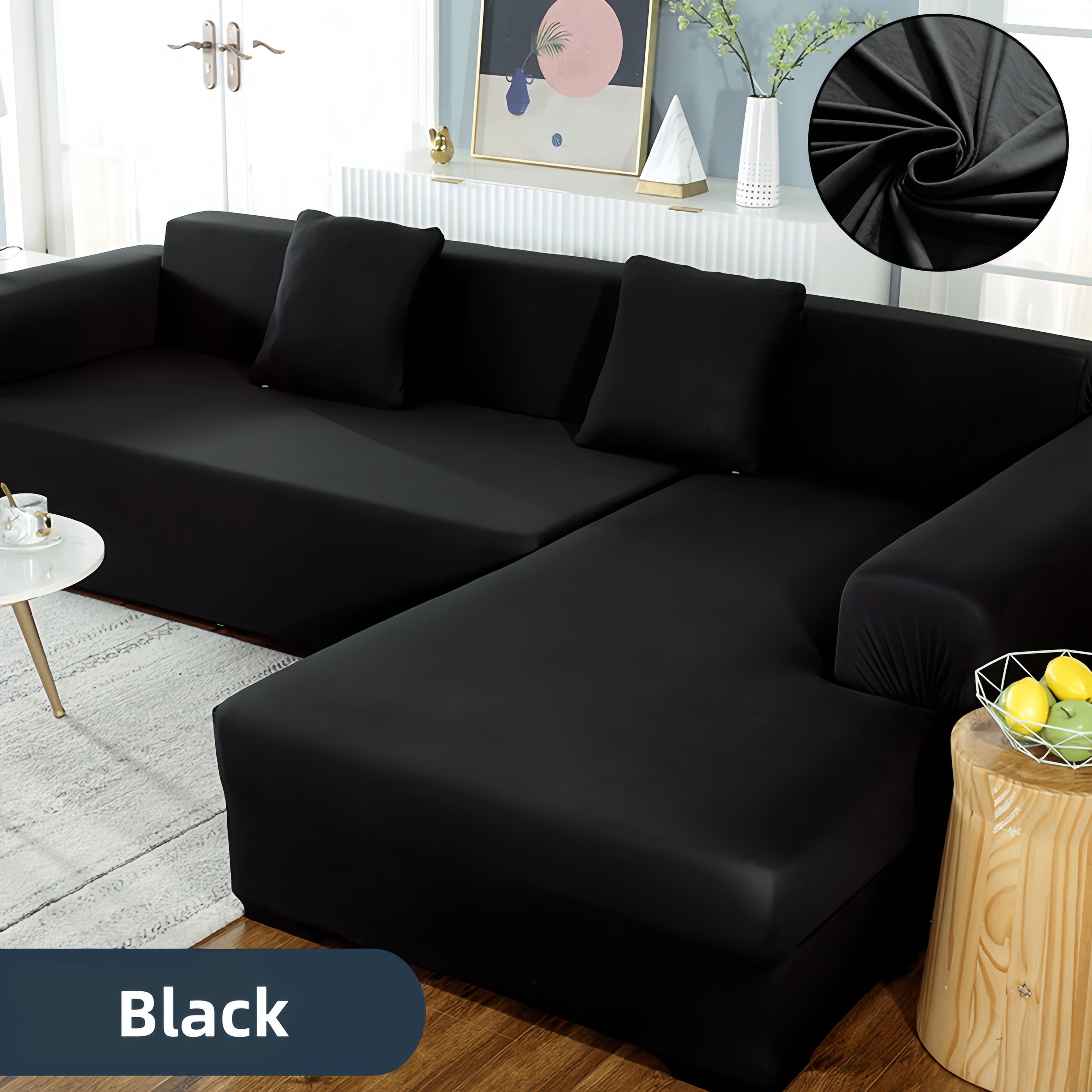 Super Stretch Couch Cover Universal Sofa Covers with Elastic Bottom, Dog Cat Pets Friendly Washable Furniture Protector Fitted Sofa Slipcovers Stay in Place