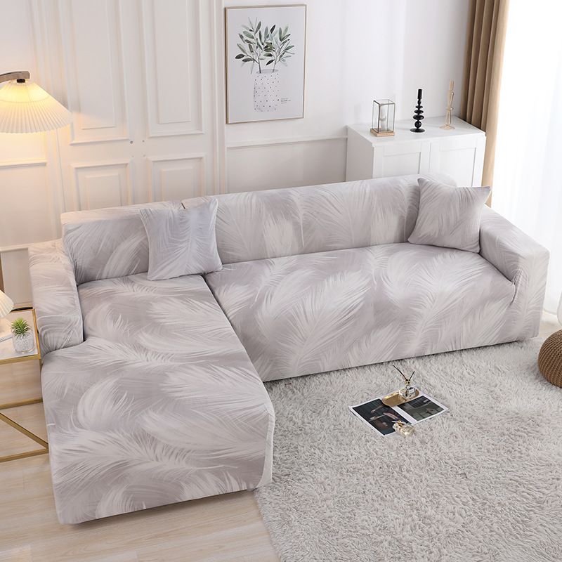 Stretch Sofa Cover Slipcover ，Couch Covers for 3 Cushion Couch Sofa Furniture Protector 3 Seater Sofa with Elastic Bottom for Kids,Dog(Large)