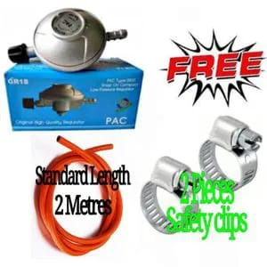 New in❗️🤑Pac 6KG Regulator Gas 6 KG For Single/Double Burner Gas Cooker + Free 2m pipe & Clips. Protane/Butane 6kg mecko gas pressure regulator30 mbar comes with a free 1m gas hose pipeSuitable for