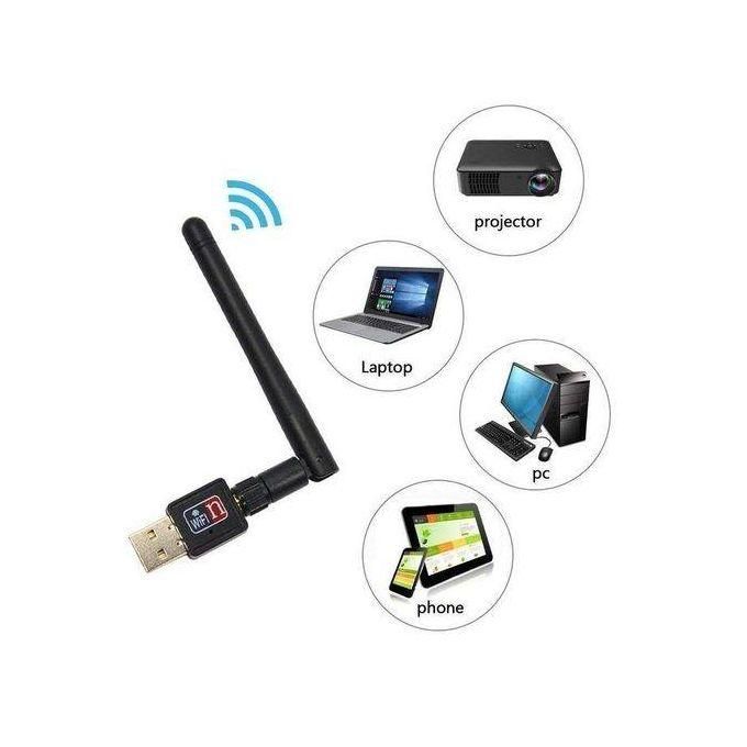 Wireless 300Mbps USB WiFi Adapter WiFi Dongle With Antennae - With Very High Connection Speed