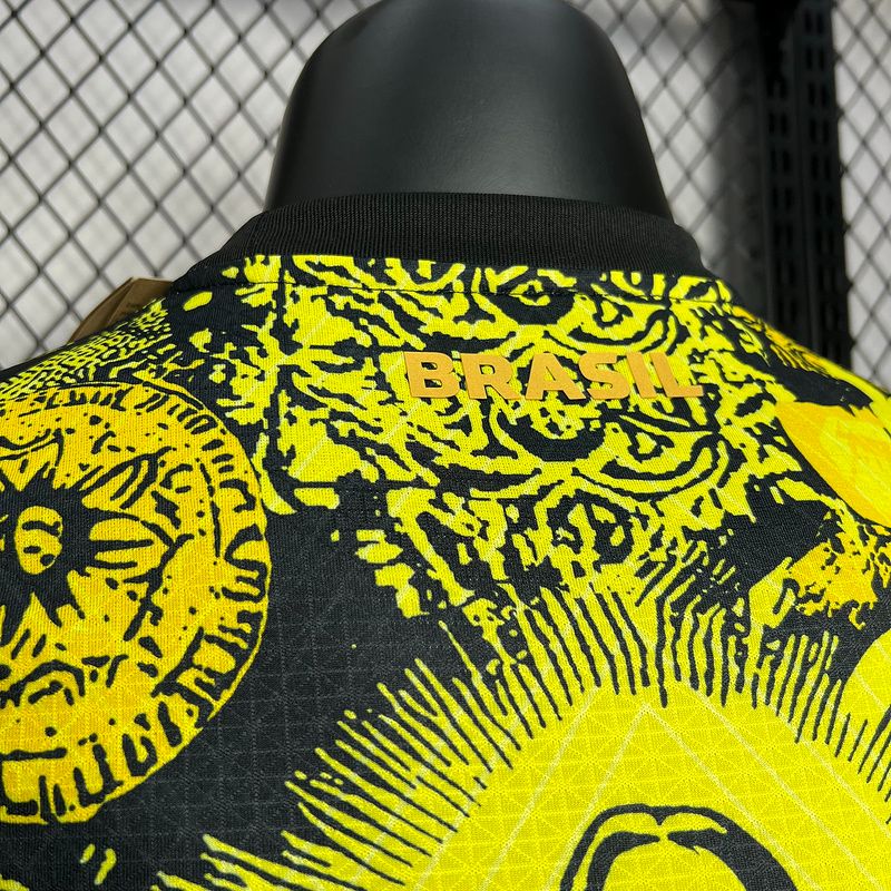 Brazil Rio Special Limited Edition Team Jersey Yellow 2025 With Stay-dry Technology                                                                                                                    .