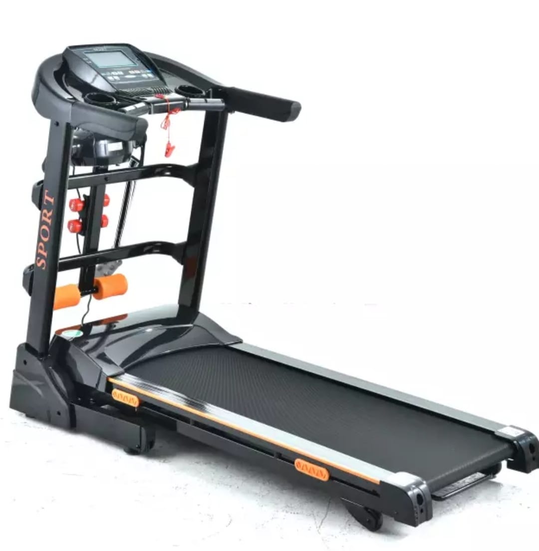 Advanced Technology Home and Office Fitness Motorized Electric Treadmill For Walking, Jogging and Running Exercises Workout Calories Burnout                                                           .