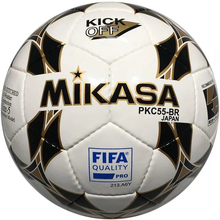 New Mikasa All Weather Conditions Control Sports Match Ball Competition  Model Football Leather Ball - Official Size 5                                                                                 .