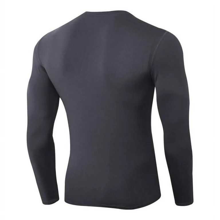 New Men Black Compression Tights Gym And Running Shirt Tights For Men and Women Long Sleeve Base Layer                                                                                                 .
