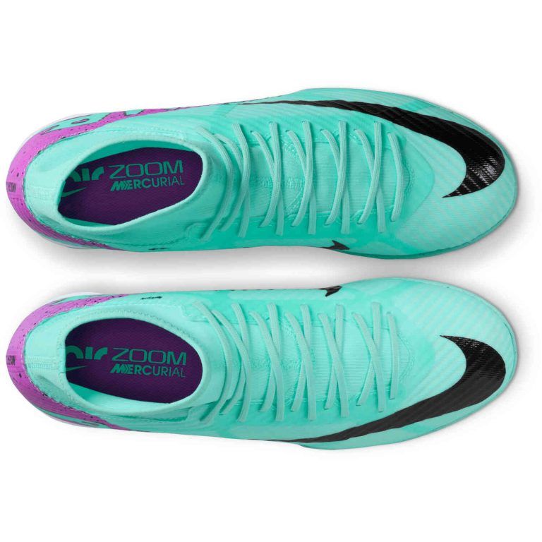 Superfly 9 Academy  – Hyper Turq Trainers Soccer Football Soft Cleats Turf Boots