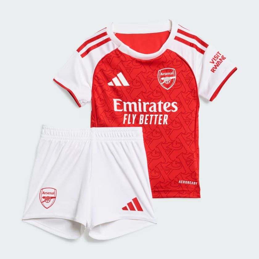 New Season Arsenal Home Jersey 25/26 Baby Kit Shirt & Short Football Kids Jerseys                                  .