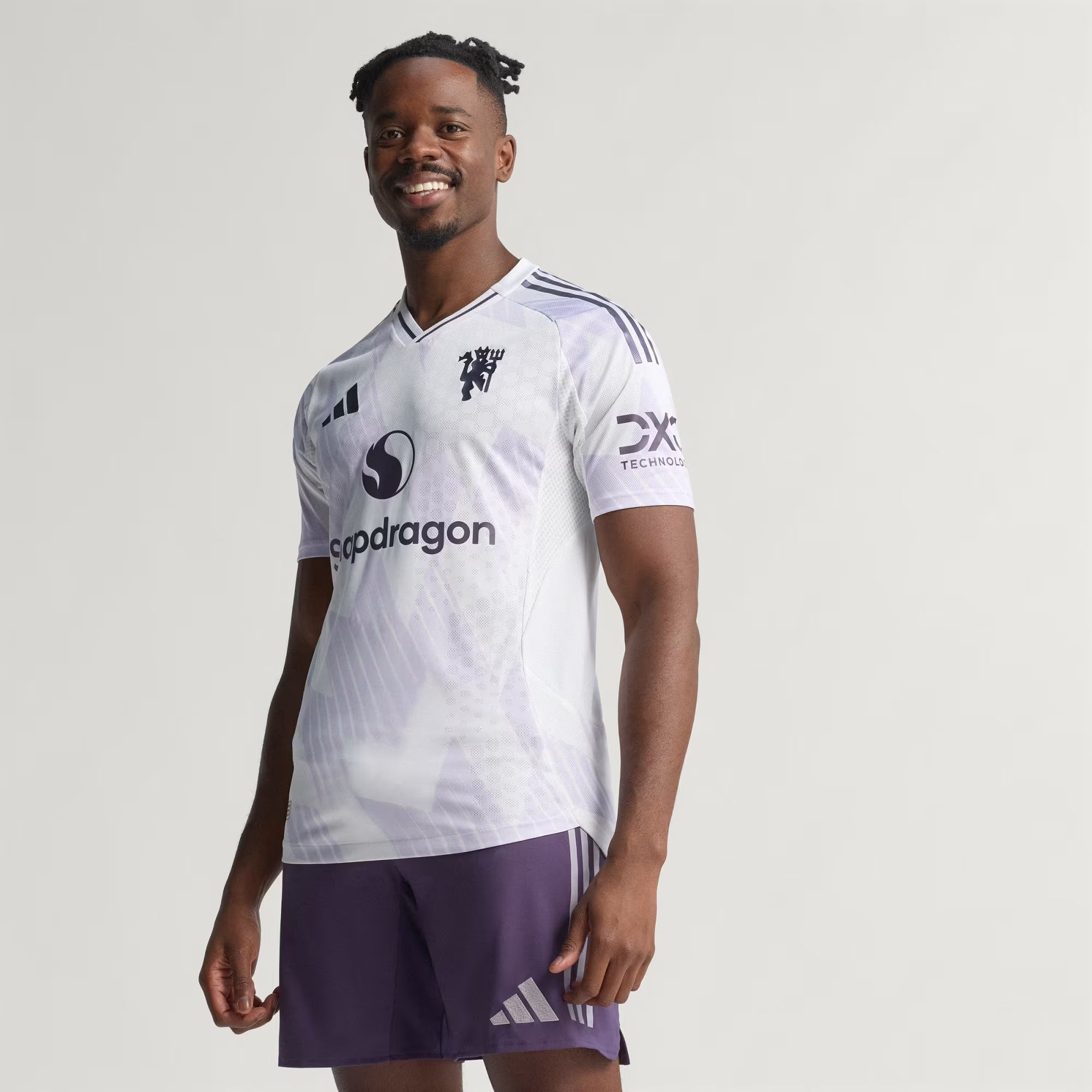 New Manchester United Away 2025/26 Player Version Jersey Premier league Football Soccer Shirts                          .