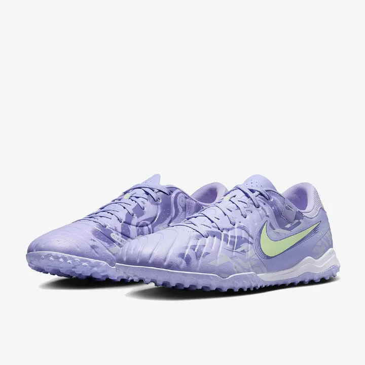 Tiempo Legend 10 Academy TF United - Purple Agate/Barely Volt Kids Artificial turf grass Trainers - Soccer Shoes