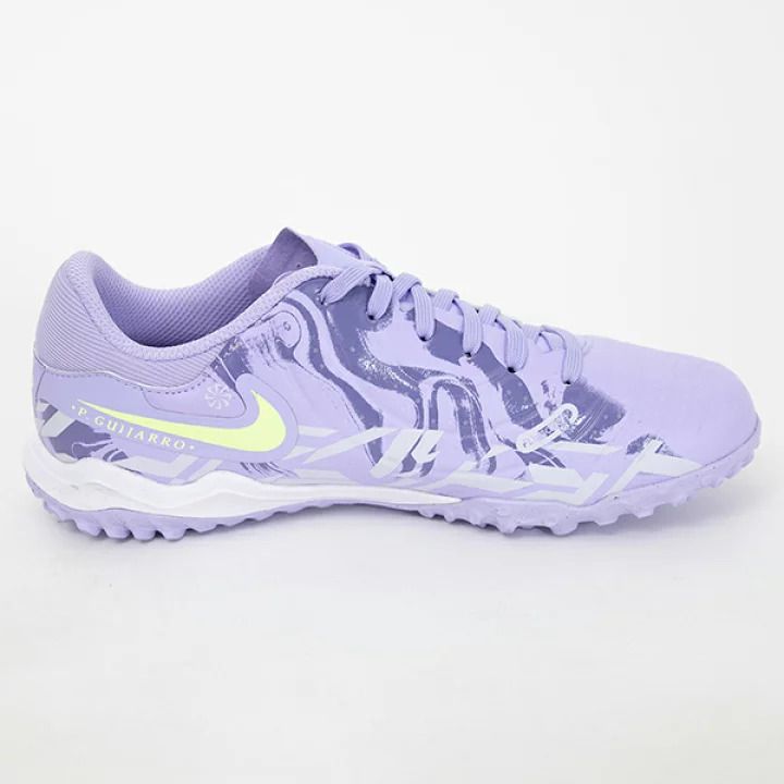 Tiempo Legend 10 Academy TF United - Purple Agate/Barely Volt Kids Artificial turf grass Trainers - Soccer Shoes