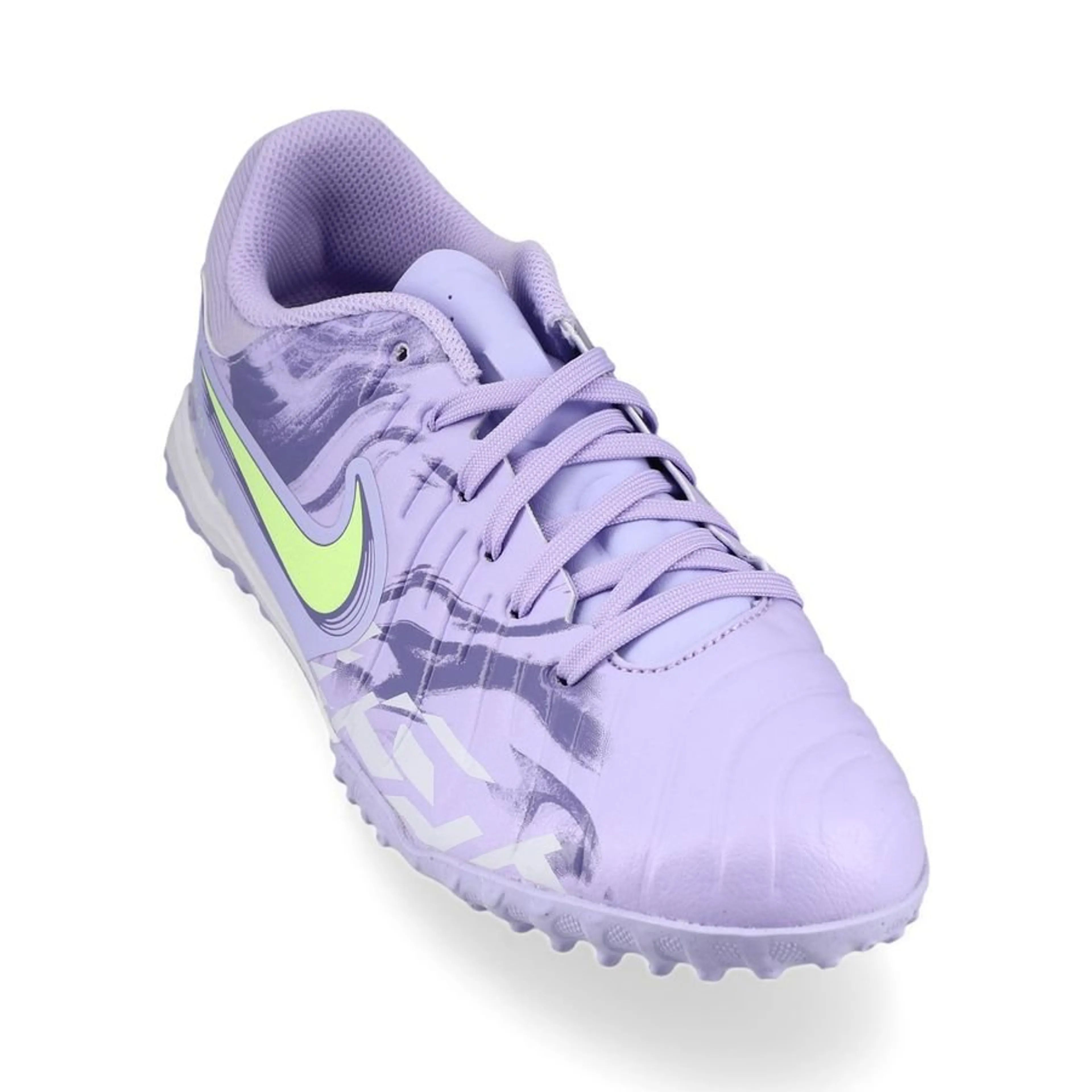 Tiempo Legend 10 Academy TF United - Purple Agate/Barely Volt Kids Artificial turf grass Trainers - Soccer Shoes