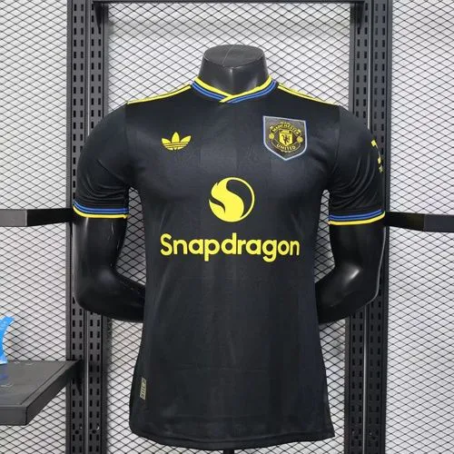 Manchester United 3rd Football T-shirt Jersey 25/26 Soccer Shirs for new season united black Player Version Kit