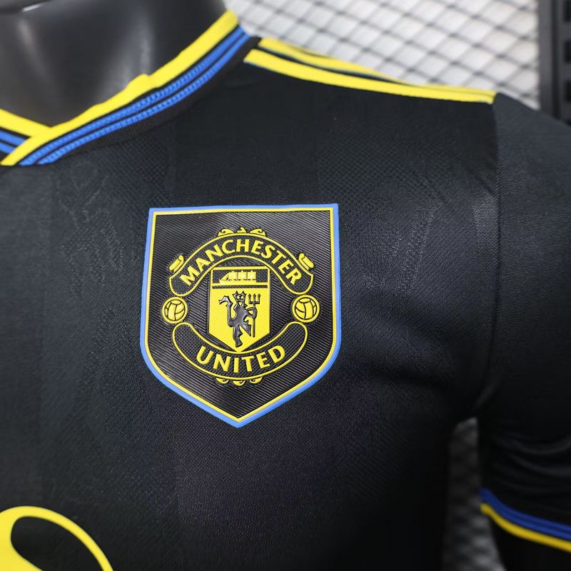 Manchester United 3rd Football T-shirt Jersey 25/26 Soccer Shirs for new season united black Player Version Kit