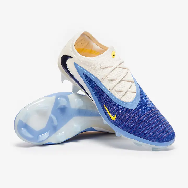 New Fresh Phantom Blue Low FG 6 Soccer Shoes Football Boots                                                    .