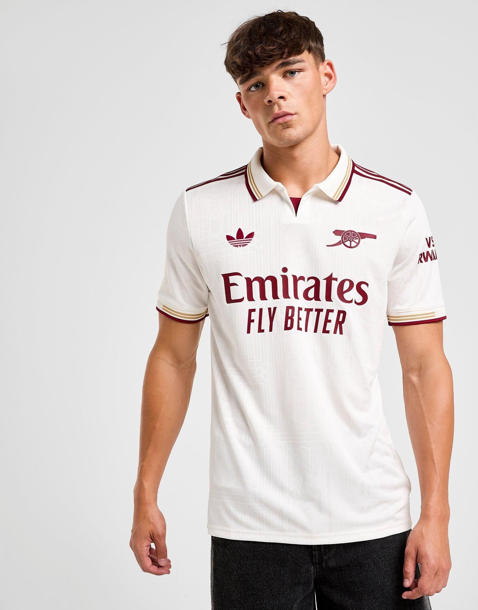 The New Arsenal White Third Kit Football Shirt Jersey                                               .