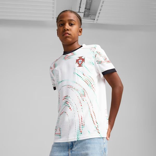 Portugal Away Jersey - White - For Children - Shirt + Matching Shorts                               .