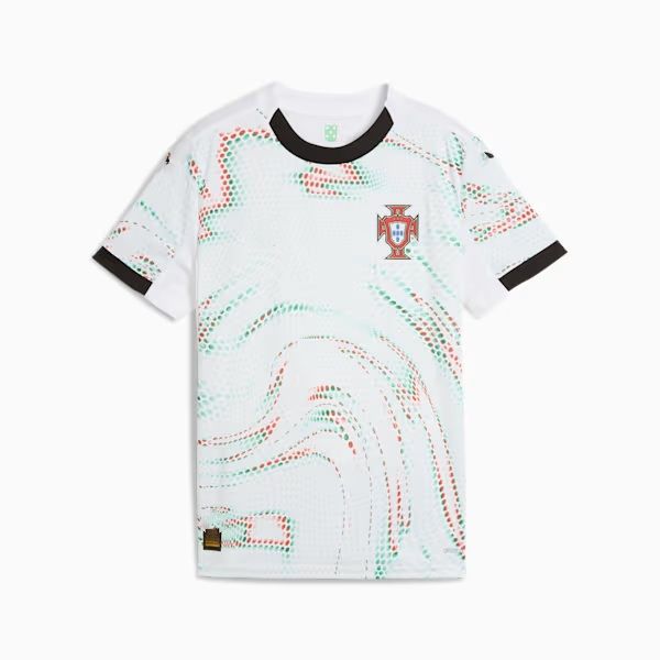 Portugal Away Jersey - White - For Children - Shirt + Matching Shorts                               .