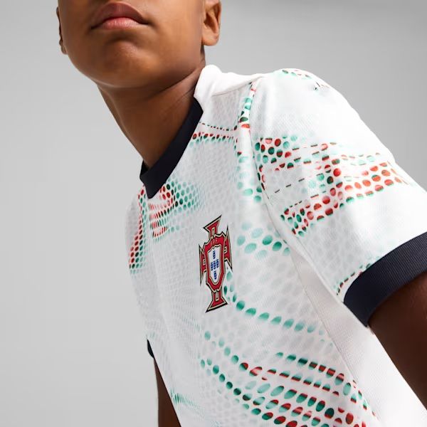 Portugal Away Jersey - White - For Children - Shirt + Matching Shorts                               .