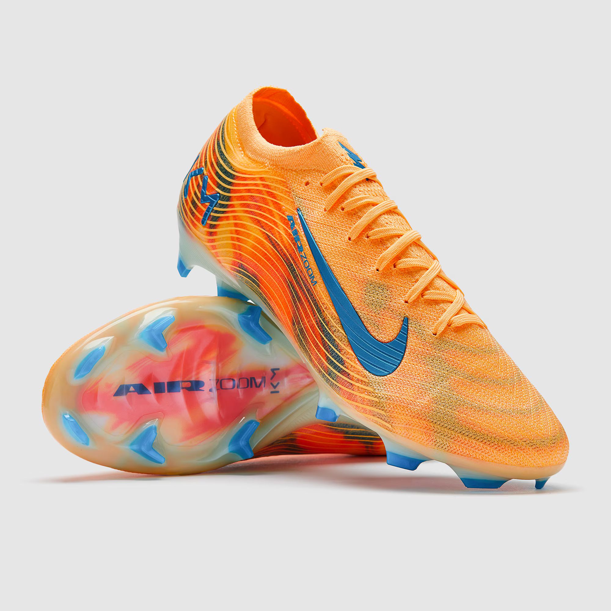 ⚡Vapor XVI Mbappe 🔥Air Zoom - Orange Soccer Shoes Football Cleats                                  ⚽