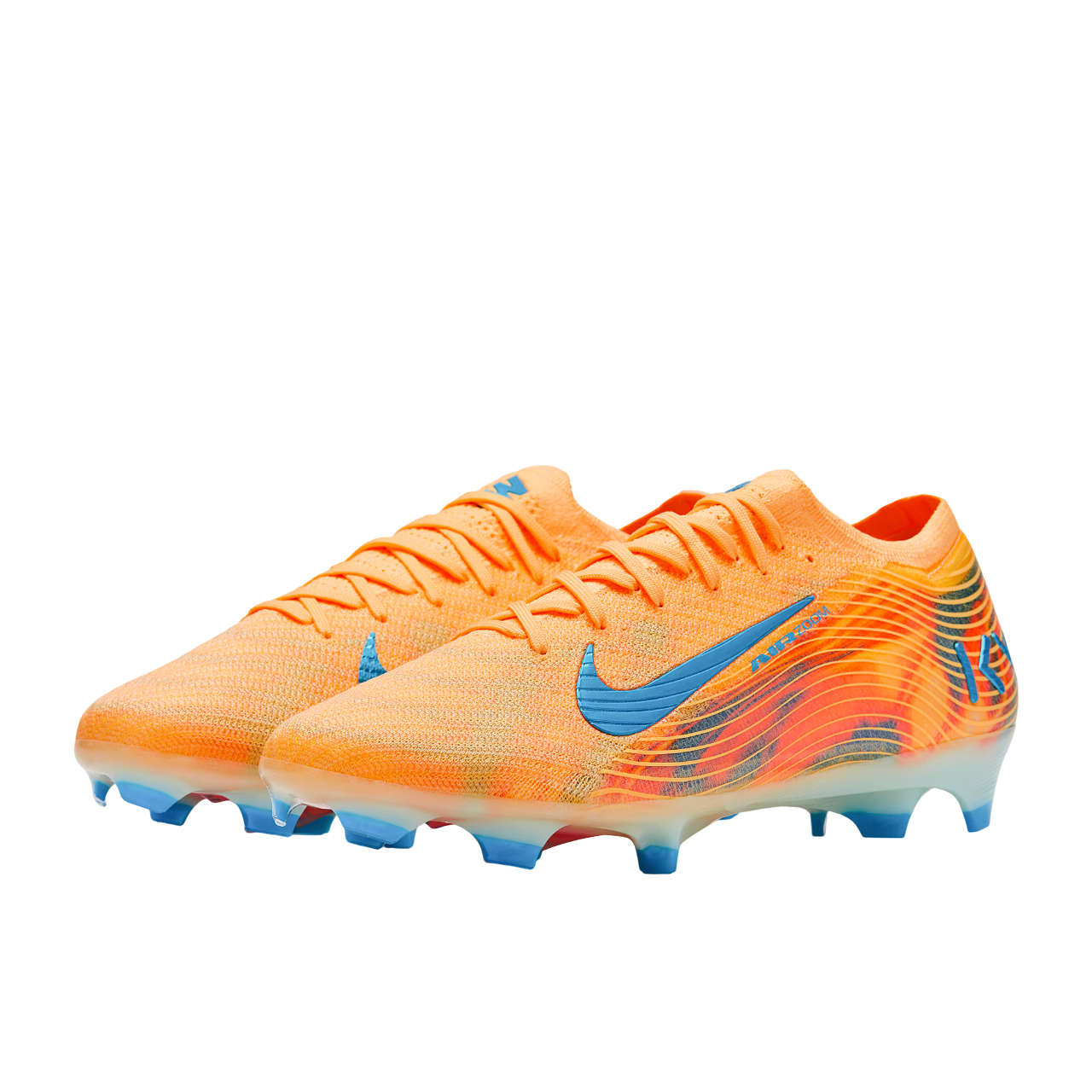 ⚡Vapor XVI Mbappe 🔥Air Zoom - Orange Soccer Shoes Football Cleats                                  ⚽