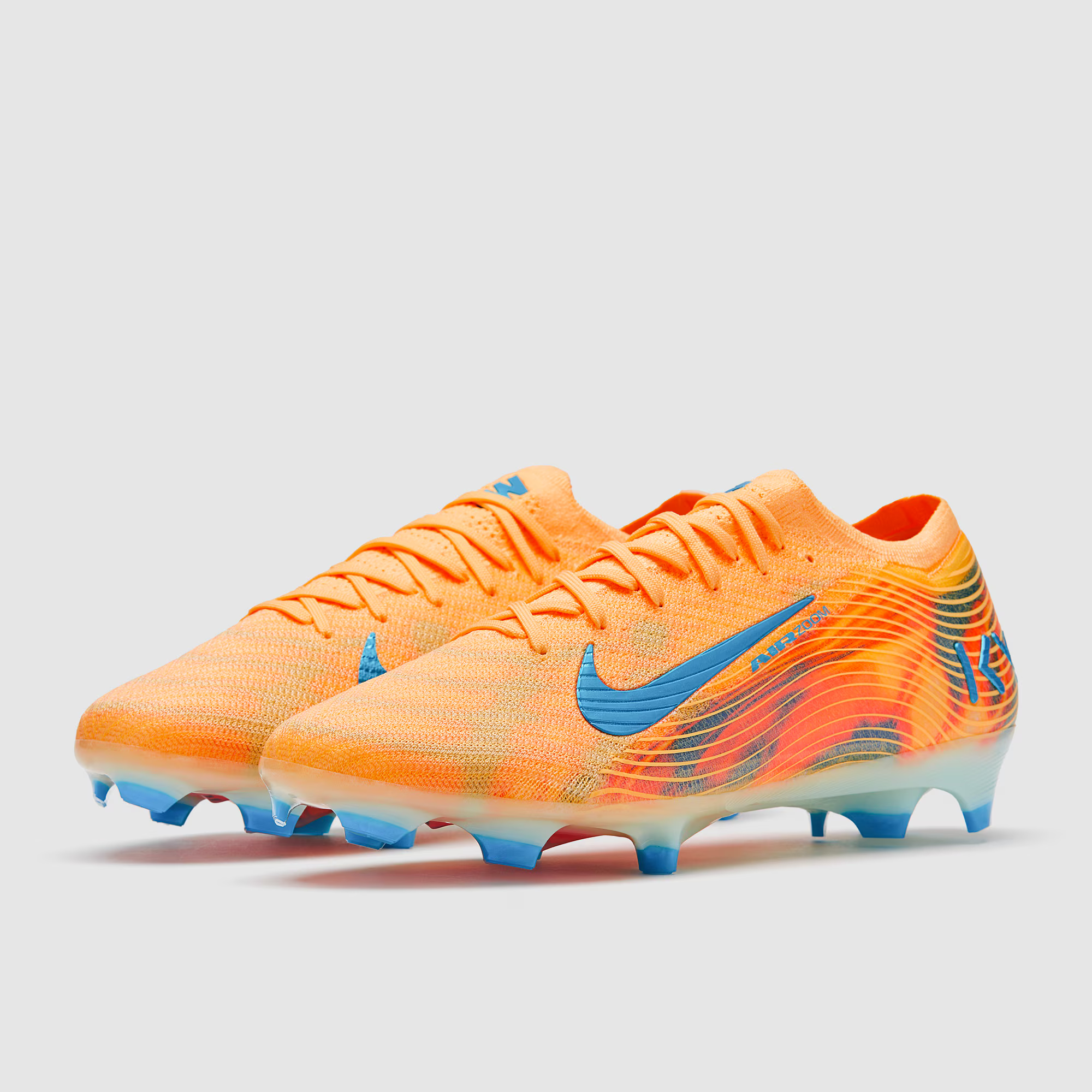 ⚡Vapor XVI Mbappe 🔥Air Zoom - Orange Soccer Shoes Football Cleats                                  ⚽