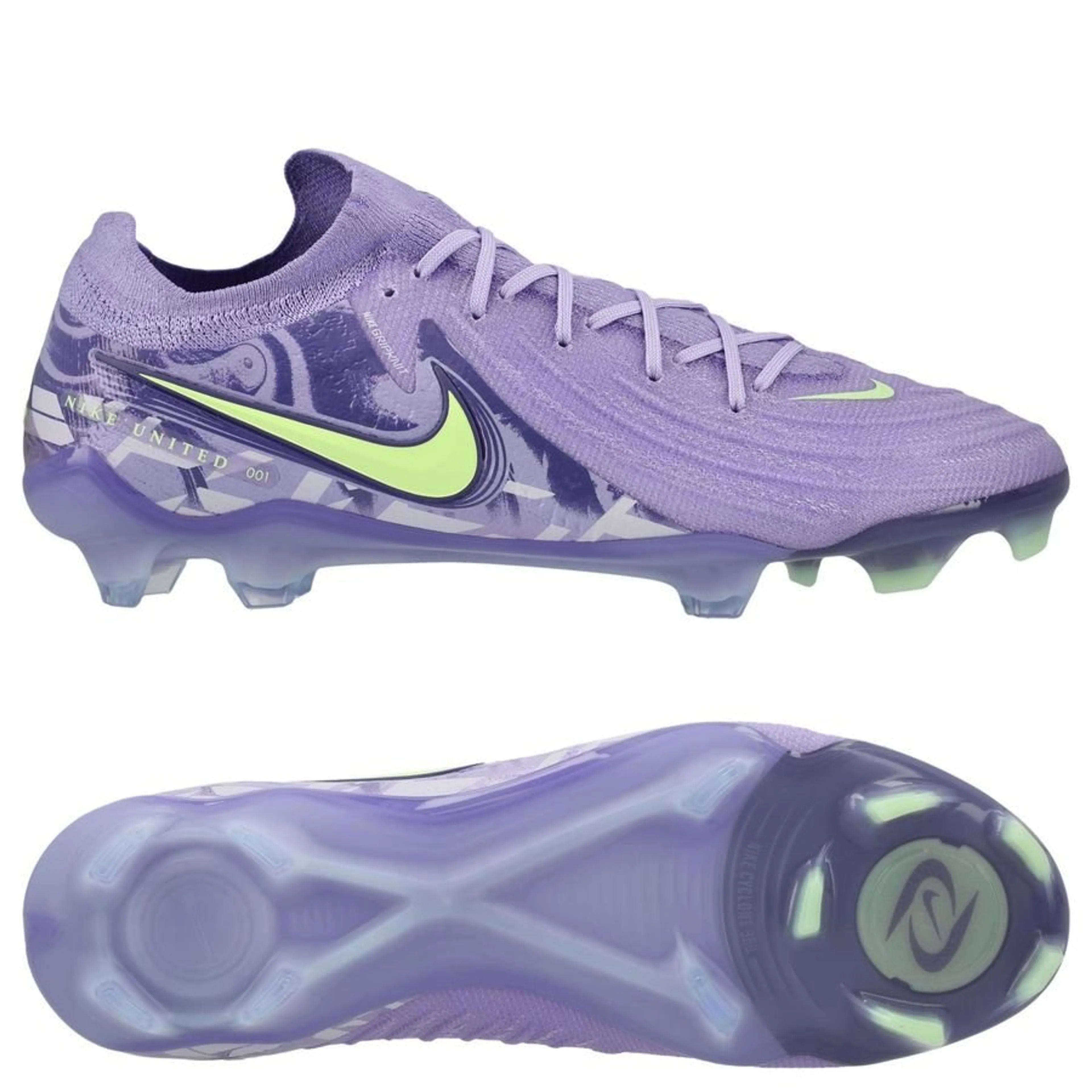 Phantom Gx "🔥⚽ United Pack" Firm Ground(Grass field) Soccer Cleats Purple Football Shoes👟⚽        .