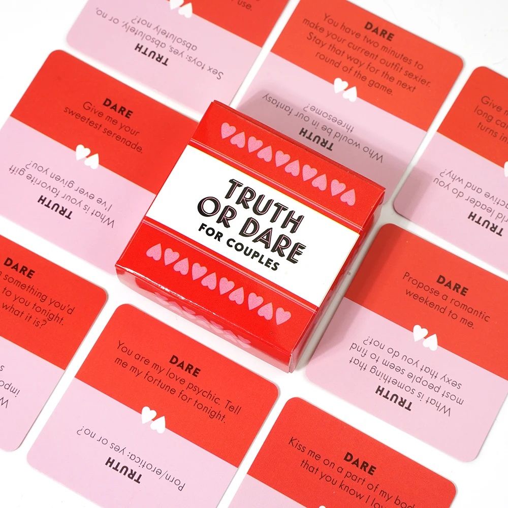 Truth or Dare Naughty Card Games For Couples - 2 Players Couple's Games- Adults Card Games +18 Only🔞