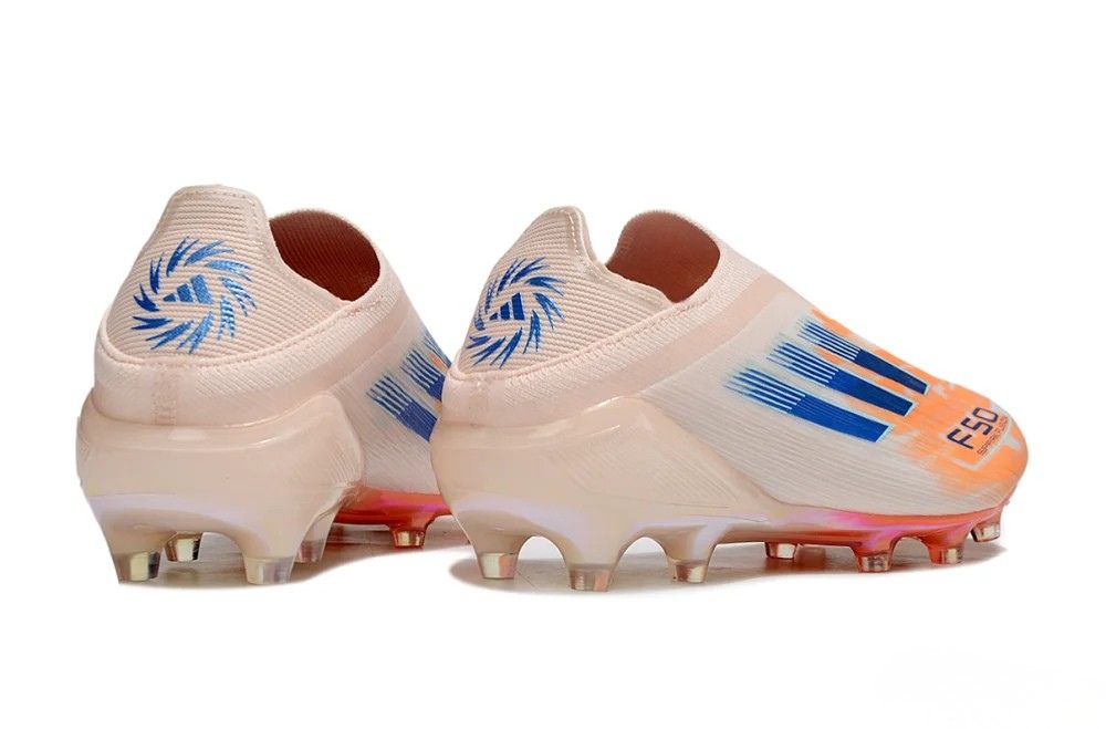 F50 SparkFusion Laceless Laser Orange Soccer Shoes - Football Boots - Cleats For Firm Ground (FG) 👟⚽