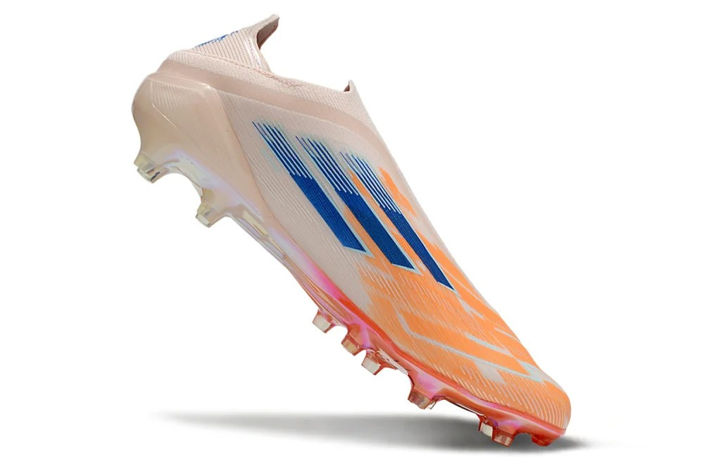 F50 SparkFusion Laceless Laser Orange Soccer Shoes - Football Boots - Cleats For Firm Ground (FG) 👟⚽
