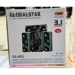 GS-801 3.1 X-Bass Multimedia Speaker System – 15000W PMPO, Powerful Bass,