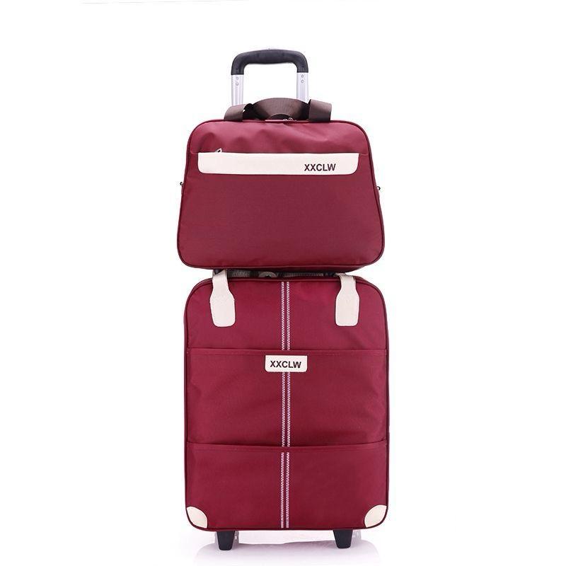 2 in 1 High Quality Big Sizes Trolley Travel Bags
