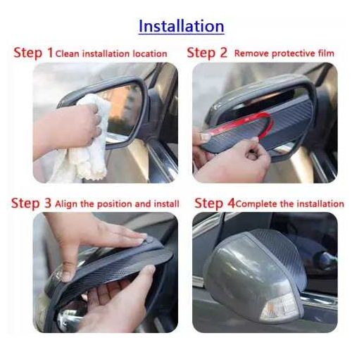 2 pieces car side mirror waterproof sun visor/ rain guard rain eyebrow/sidemirror visor
