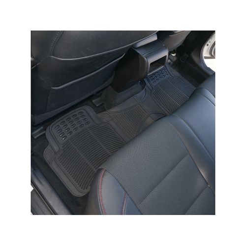 5 seater Car Floor Mats,/3 Piece Automotive Floor Mat Set,/Heavy Duty Rubber,/Universal Fit Full Set,/Weatherproof,/Trimmable For Most Cars,Universal 3 piece conjoined 5 seater/Sedan, SUV, Trucks