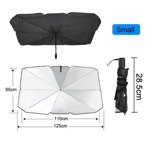 Car umbrella sunshade/ Vehicle sun visor/ Foldable dashboard cover/ Uv rays and extreme heat protector.