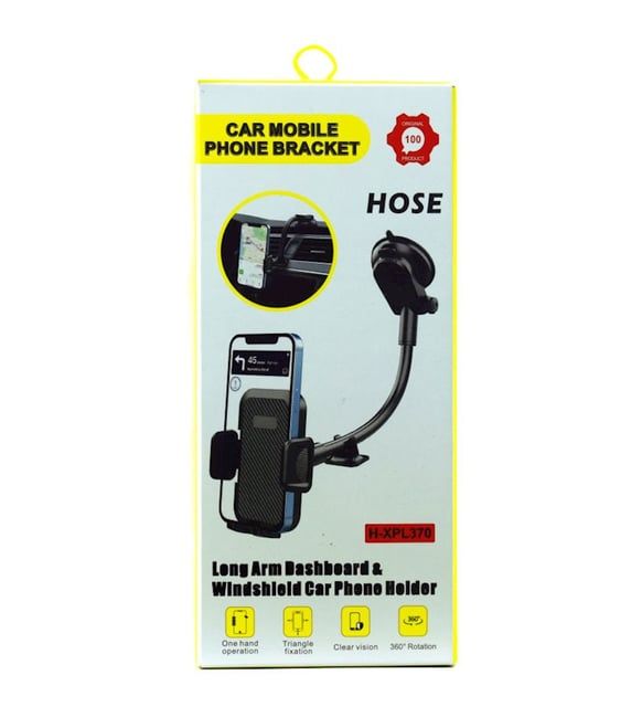H-XPL370 Long Arm One-Touch Button Mobile Phone/Industrial-Strength Suction Cup Windshield Mobile Phone Holder/Gooseneck Long Arm Solid Car Truck Phone Mount Holder/HOSE H-XPL370 car MODULATOR.