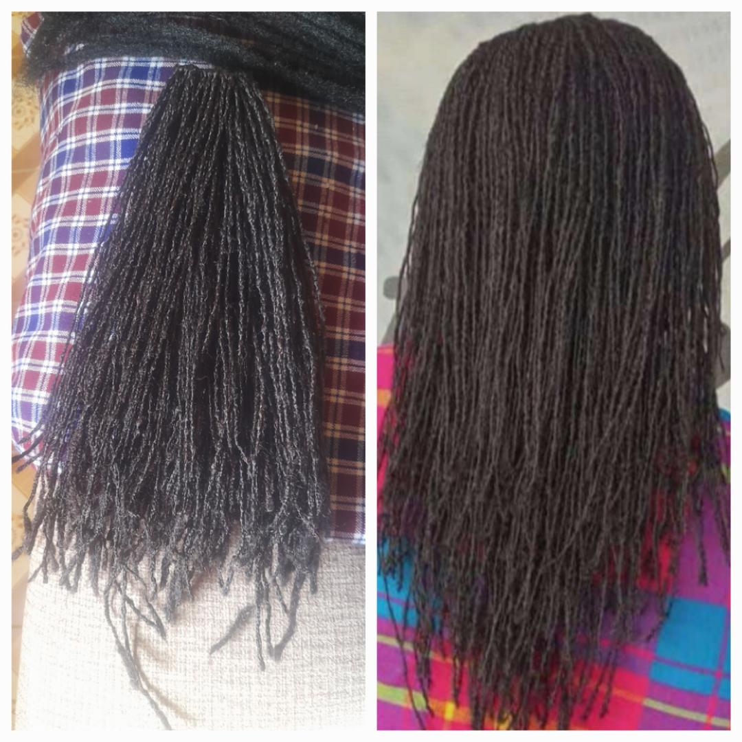 artificial dreadlocks, microlocs and sisterlocs