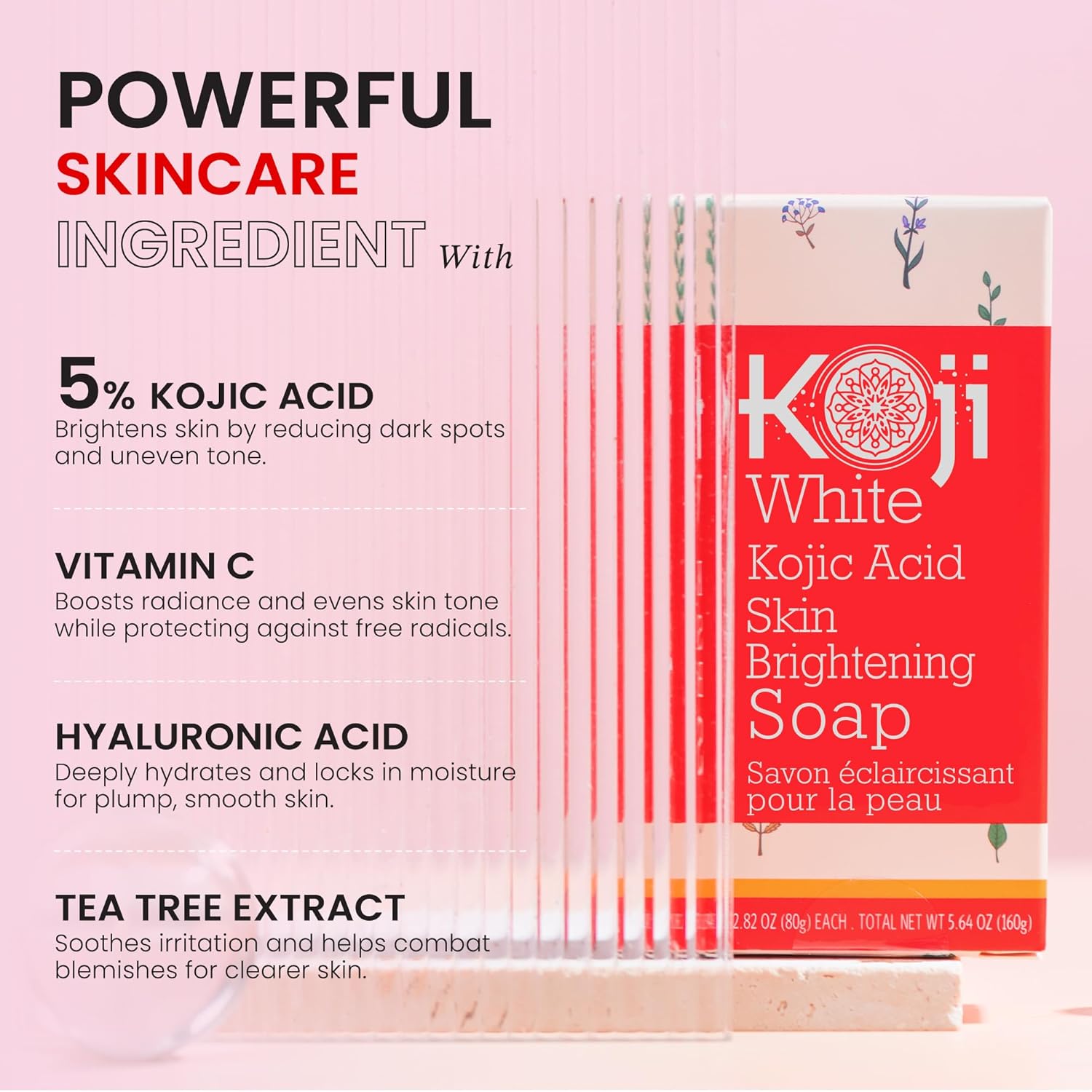 Koji White Pure Kojic Acid Skin Brightening Soap 160g